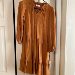 Pumpkin russet short professional NWT Calvin Klein dress